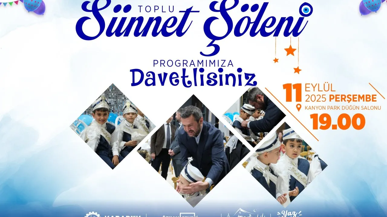 KARABÜK’TE 2. TOPLU SÜNNET ŞÖLENİ DÜZENLENECEK