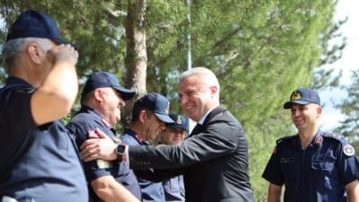Safranbolu Kaymakamı Şaban Arda Yazıcı, veda ziyaretleri kapsamında İlçe Jandarma