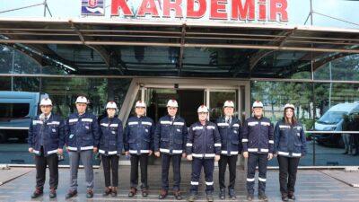 Karabük Valisi Oktay Çağatay, vali yardımcılarıyla birlikte Kardemir A.Ş.’yi ziyaret