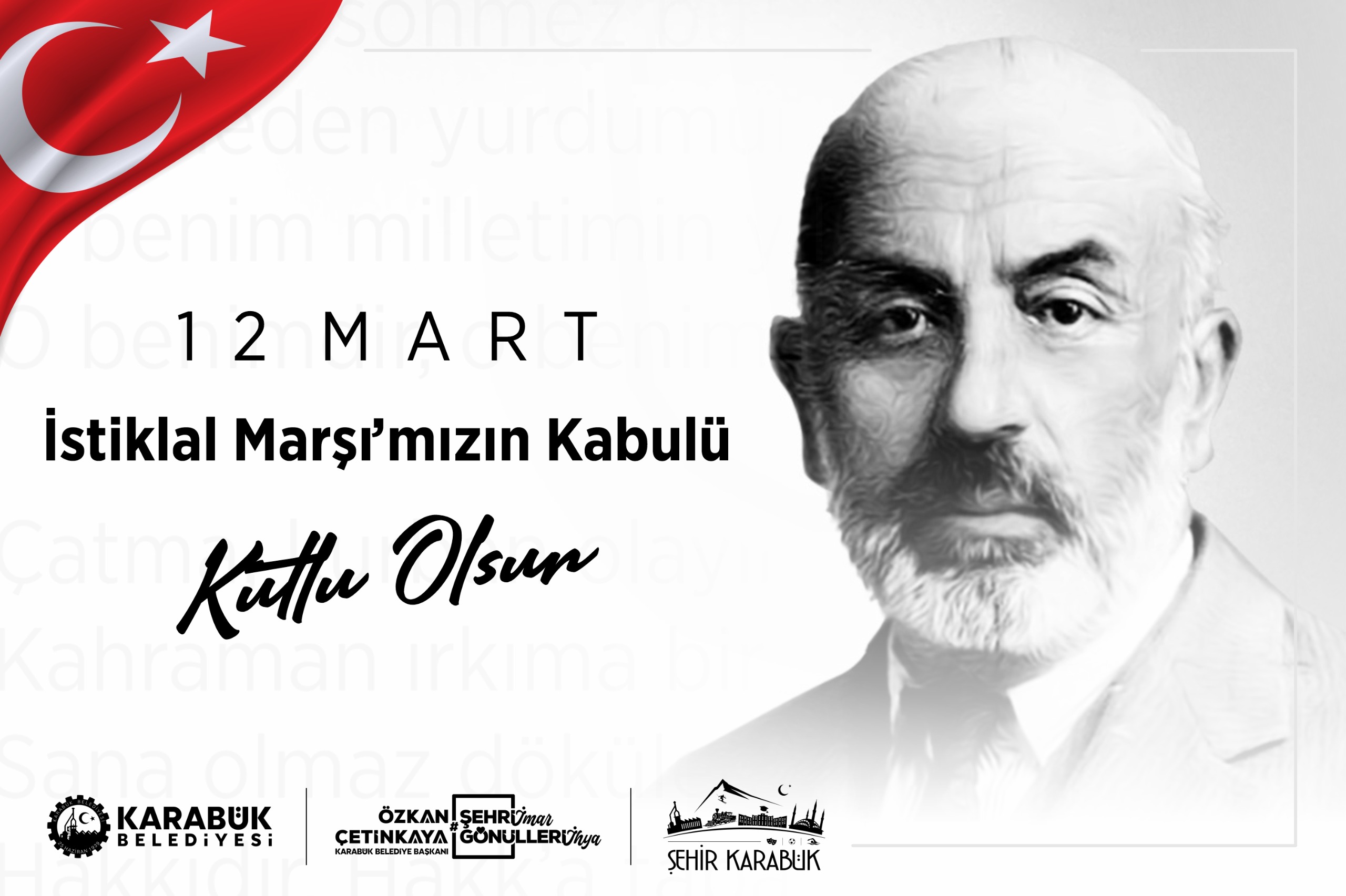 Çetinkaya mesajında, İstiklal Marşı’nın Türk milletinin bağımsızlık iradesinin ve vatan