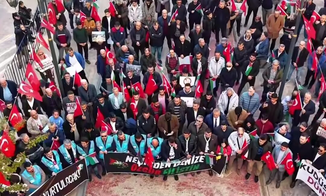 Karabük’te, Gazze’de yaşananlara dikkat çekmek amacıyla yürüyüş düzenlendi.