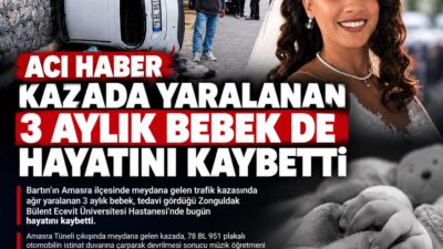 Bartın’ın Amasra ilçesinde 16 Eylül Çarşamba meydana gelen trafik kazasında